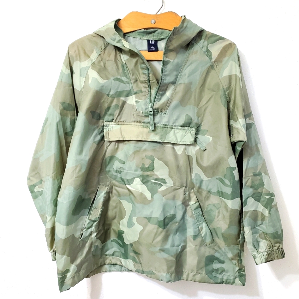 NWOT Packable Unisex Gap Camouflage Hooded Anorak